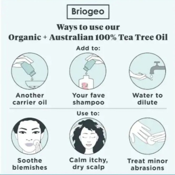 Briogeo B. Well Organic Australian 100% Tea Tree Oil NEW - Picture 4 of 9